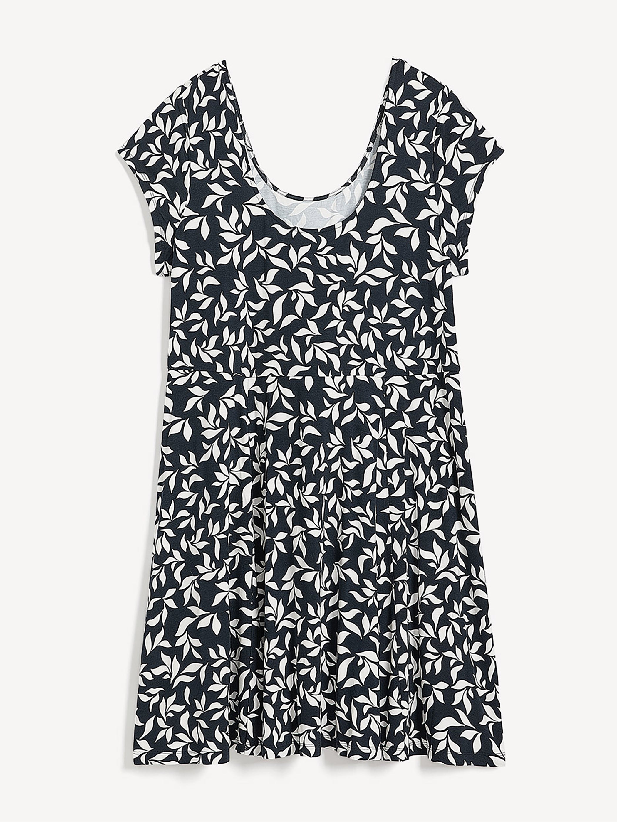 Responsible, Scoop Neck Dress with Cap Sleeves