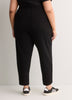 Black Pull-On Barrel-Leg Knit Jogger Pant - Active Zone