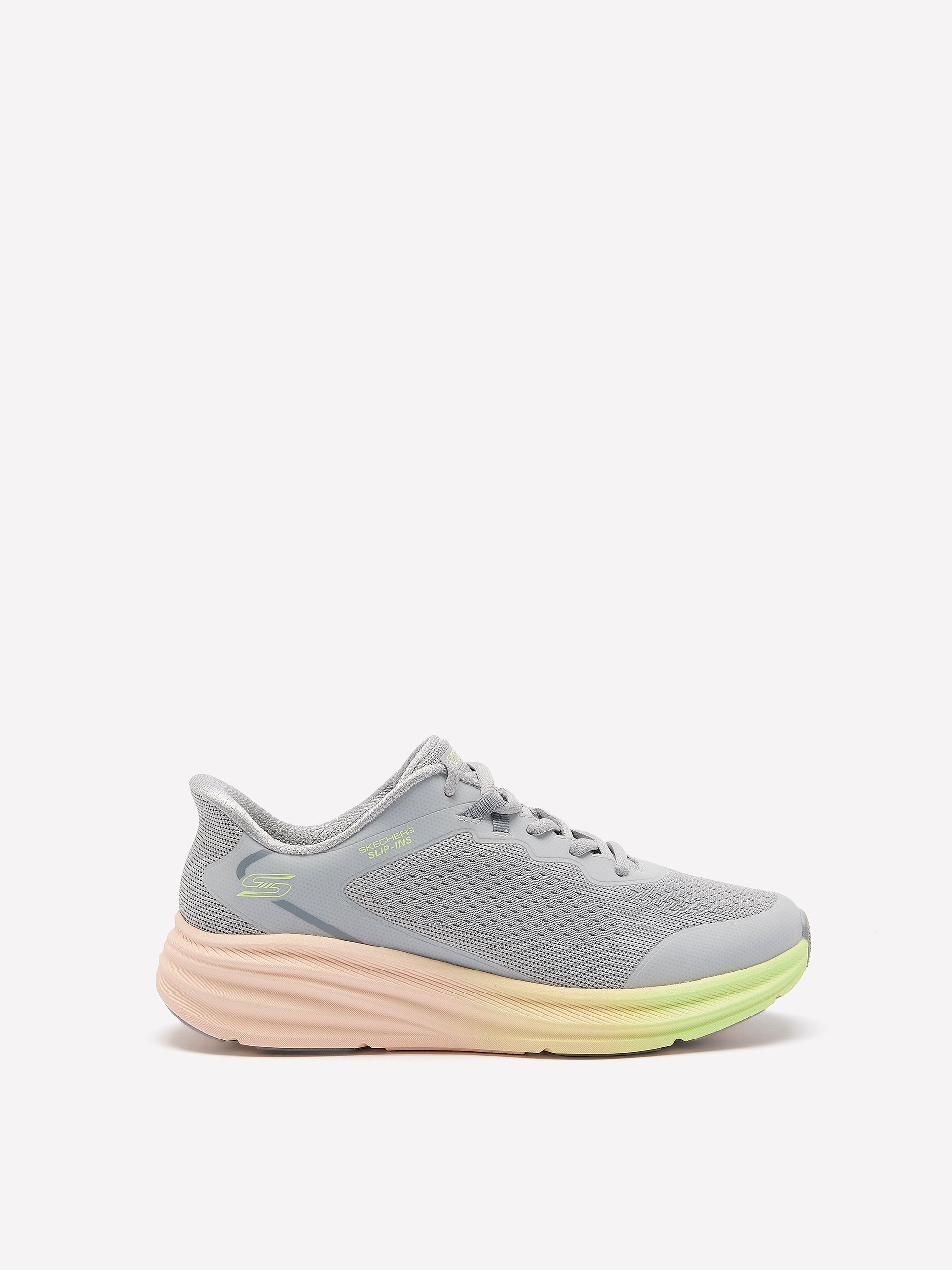 Wide Width, Bobs Skillz Lace-Up Slip-On Sneaker - Skechers