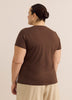 Crewneck Short-Sleeve Knit Top