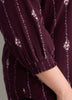 Cotton A-Line Notch-Neckline Blouse