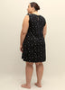 Cotton Sleeveless Sleepshirt with Ruffles