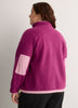 Short Polar Fleece Jacket with Contrast Trim - Active Zone