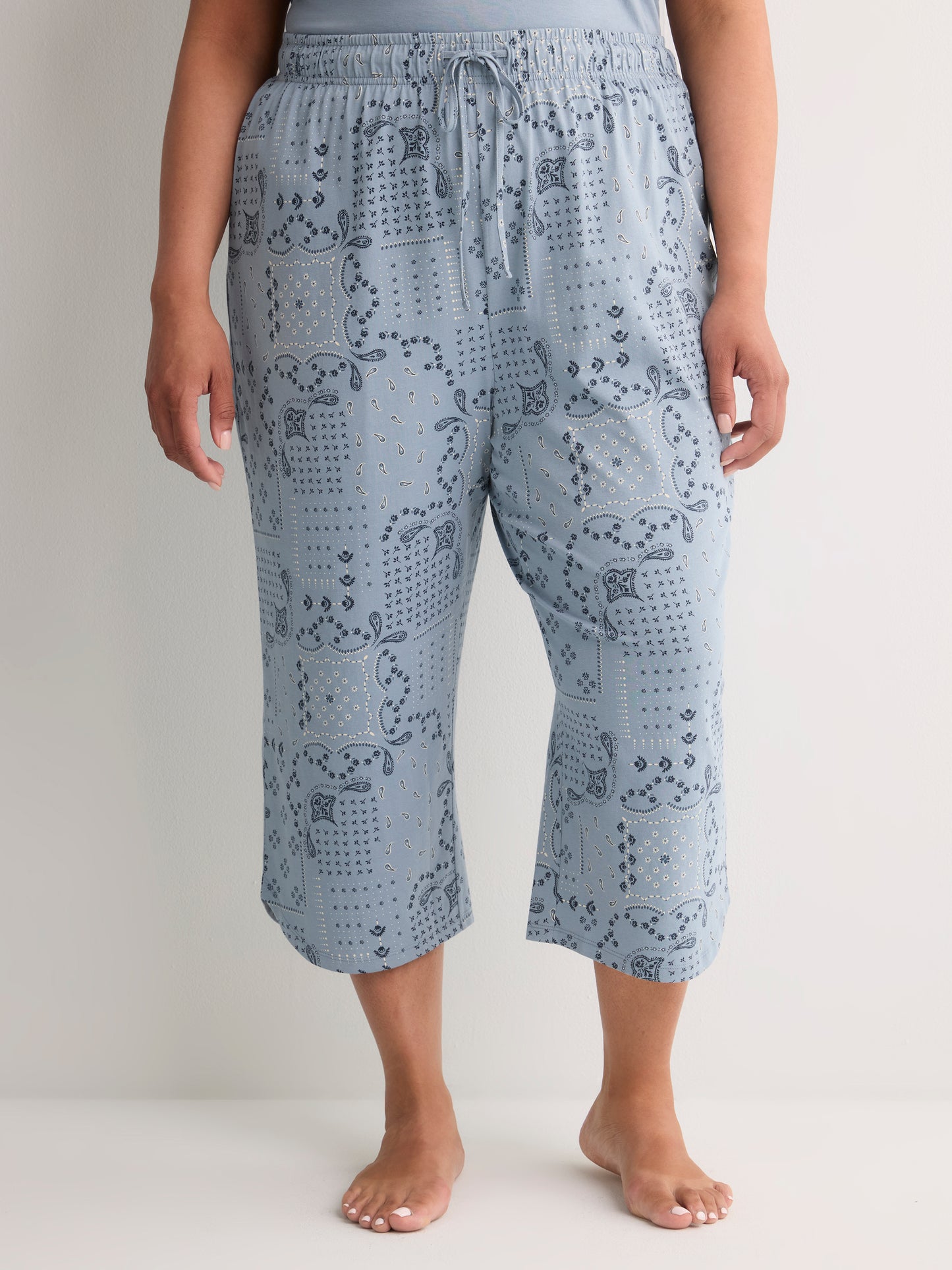Printed Straight-Leg Capri Pyjama Pant - ti Voglio