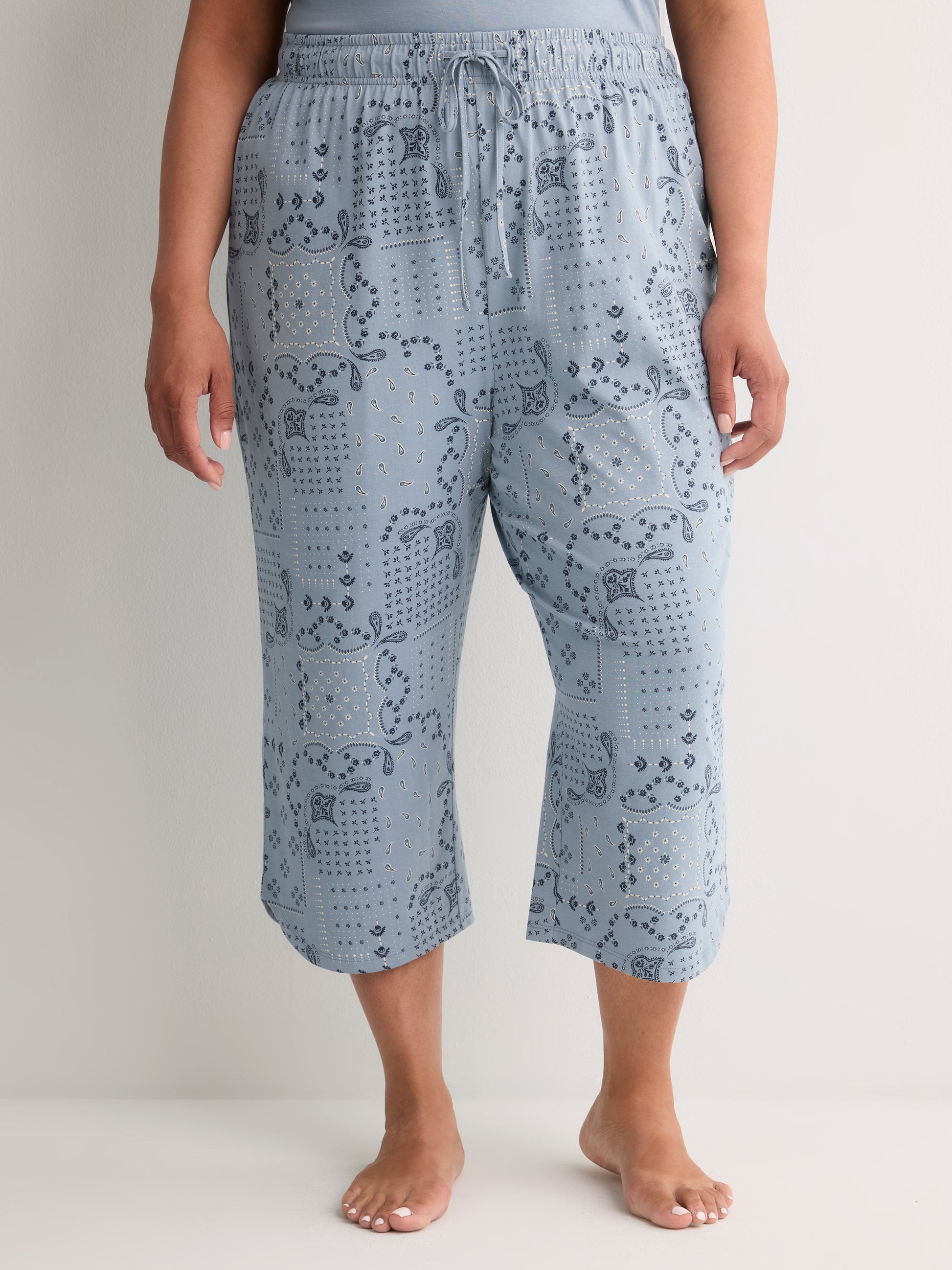 Printed Straight-Leg Capri Pyjama Pant - ti Voglio