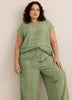 Palazzo-Leg Pant with Elastic Waistband