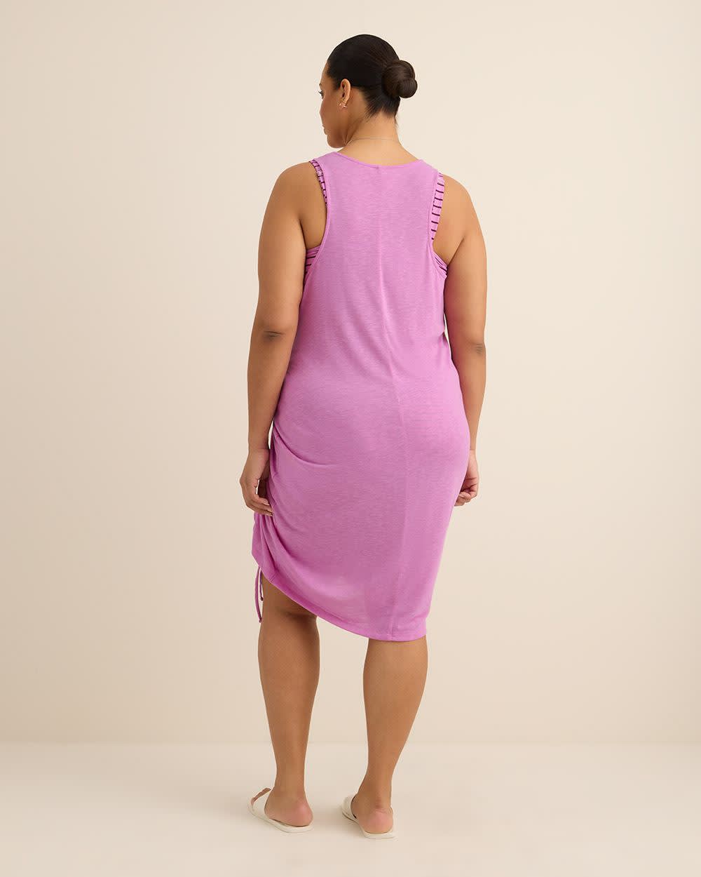 Robe cache-maillot avec cordon de serrage