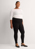 Responsible, Black Legging with Side Shirring