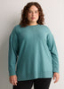 Grey French Terry Fashion Tunic Sweatshirt - Active Zone
