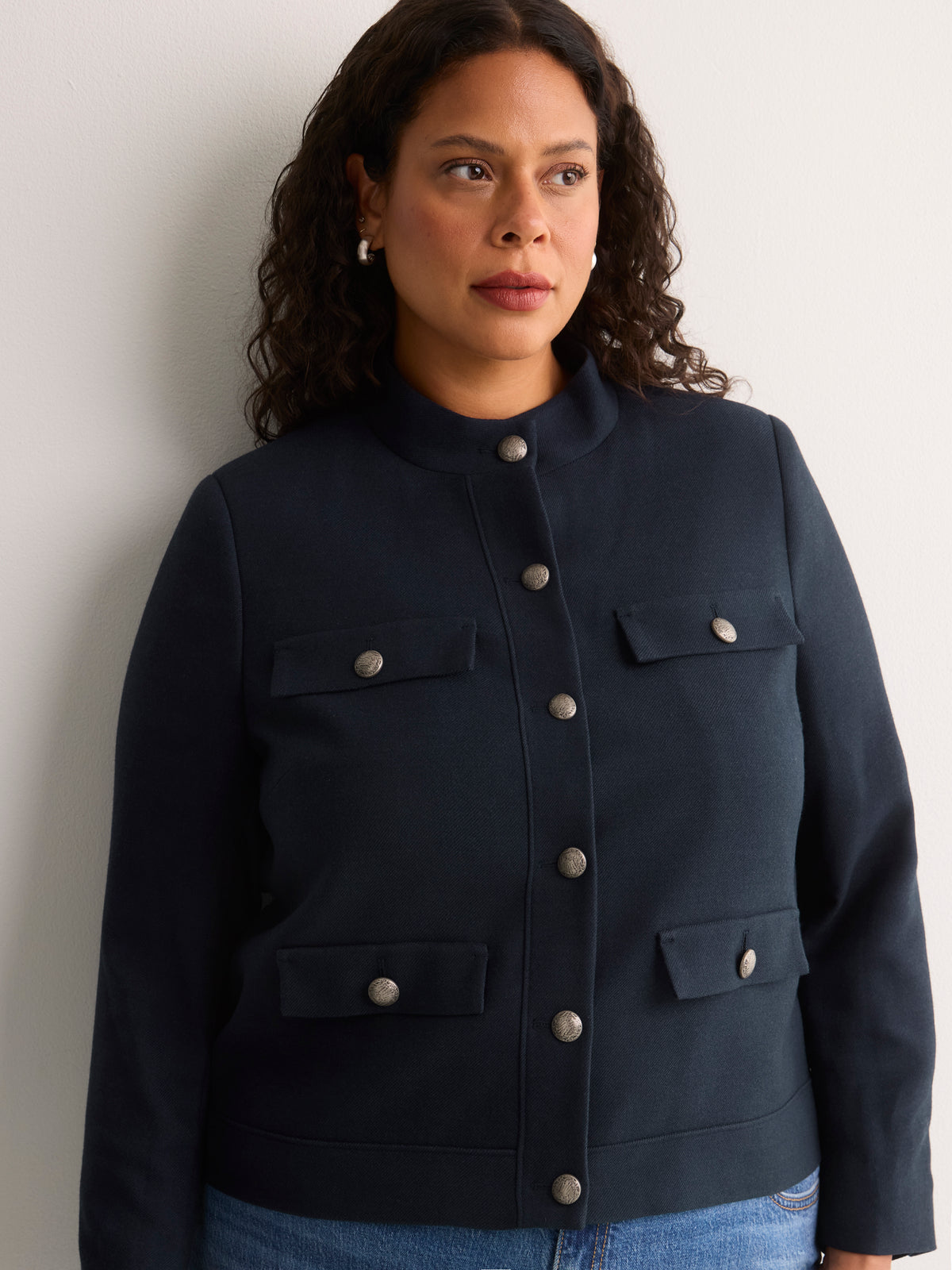 Dark Blue Officer Jacket