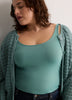 Blue Reversible Bodycon Tank Top
