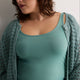 Blue Reversible Bodycon Tank Top