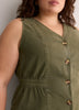 Responsible, Fit and Flare Sleeveless V-Neck Vest Blouse