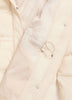White Quilted Snow Jacket with Removable Hood - Active Zone