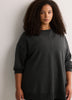French Terry Long Sweatshirt with Fashion Cut - Active Zone