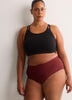 Dark Cherry High-Rise No-Show Super Leakproof Period Panties - Knix