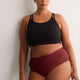 Dark Cherry High-Rise No-Show Super Leakproof Period Panties - Knix