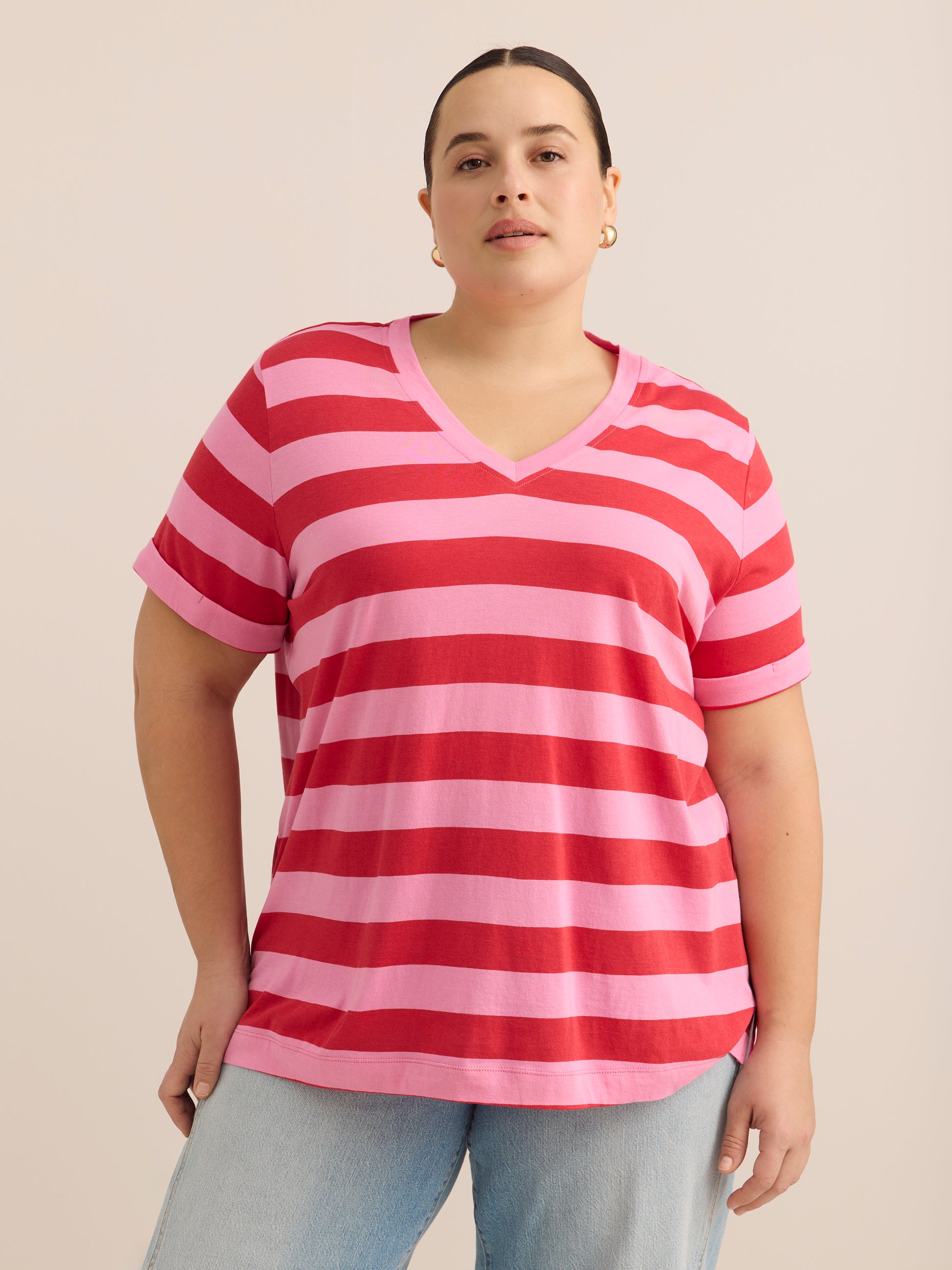 Responsible, Boyfriend-Fit Tee with Slits