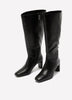 Wide Width, Extra Wide Calf, Black Nona Knee-High Blade-Heel Boots - Naturalizer