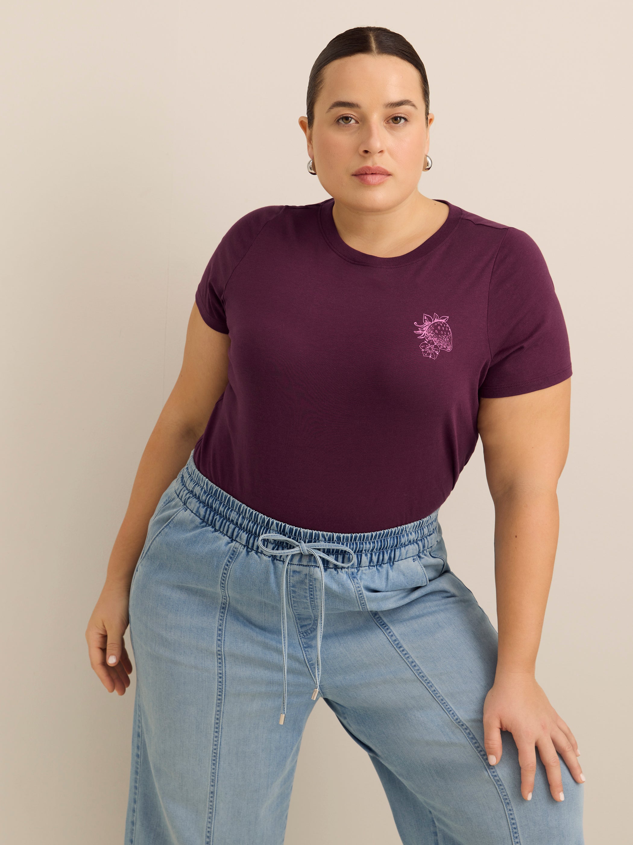 Jean court à jambe large et à taille mi-haute - d/C JEANS 