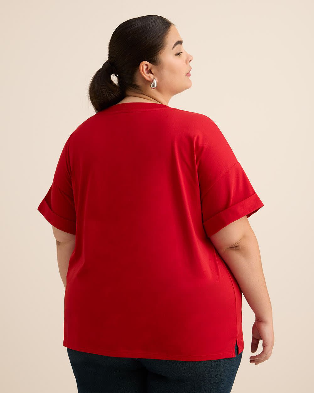 Boxy Crewneck T-shirt - PENN. Essentials