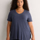 Responsible, Modern-Fit V-Neck Short-Sleeve Tunic Top