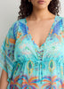 Printed Chiffon Caftan - Bleu by Rod Beattie