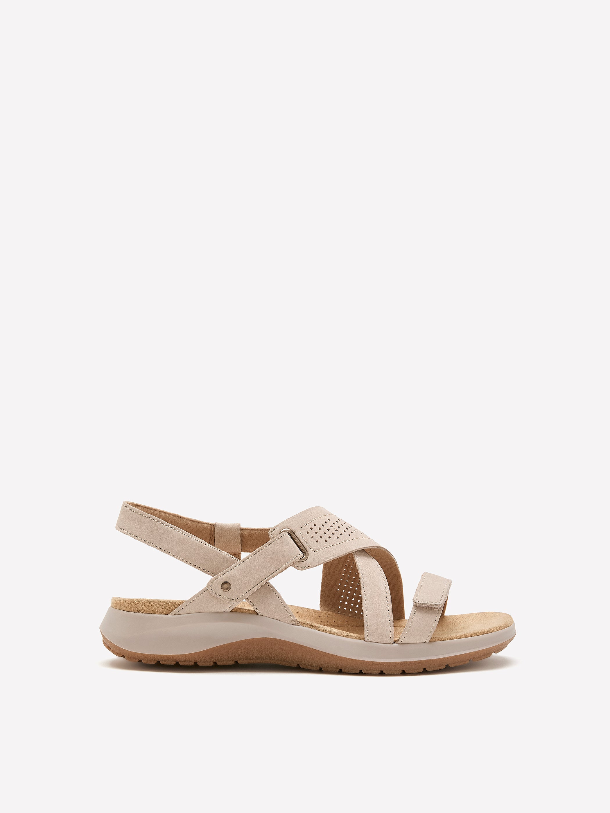 Sandale en nubuck à brides Maelynn Gem, pied large - Clarks