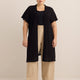 Relaxed-Fit Short-Sleeve Crochet Tunic Cardigan