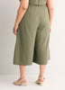 Cotton Pull-On Culotte Pant