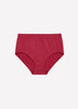Red Heart-Print Seamless Full Brief - tiVOGLIO