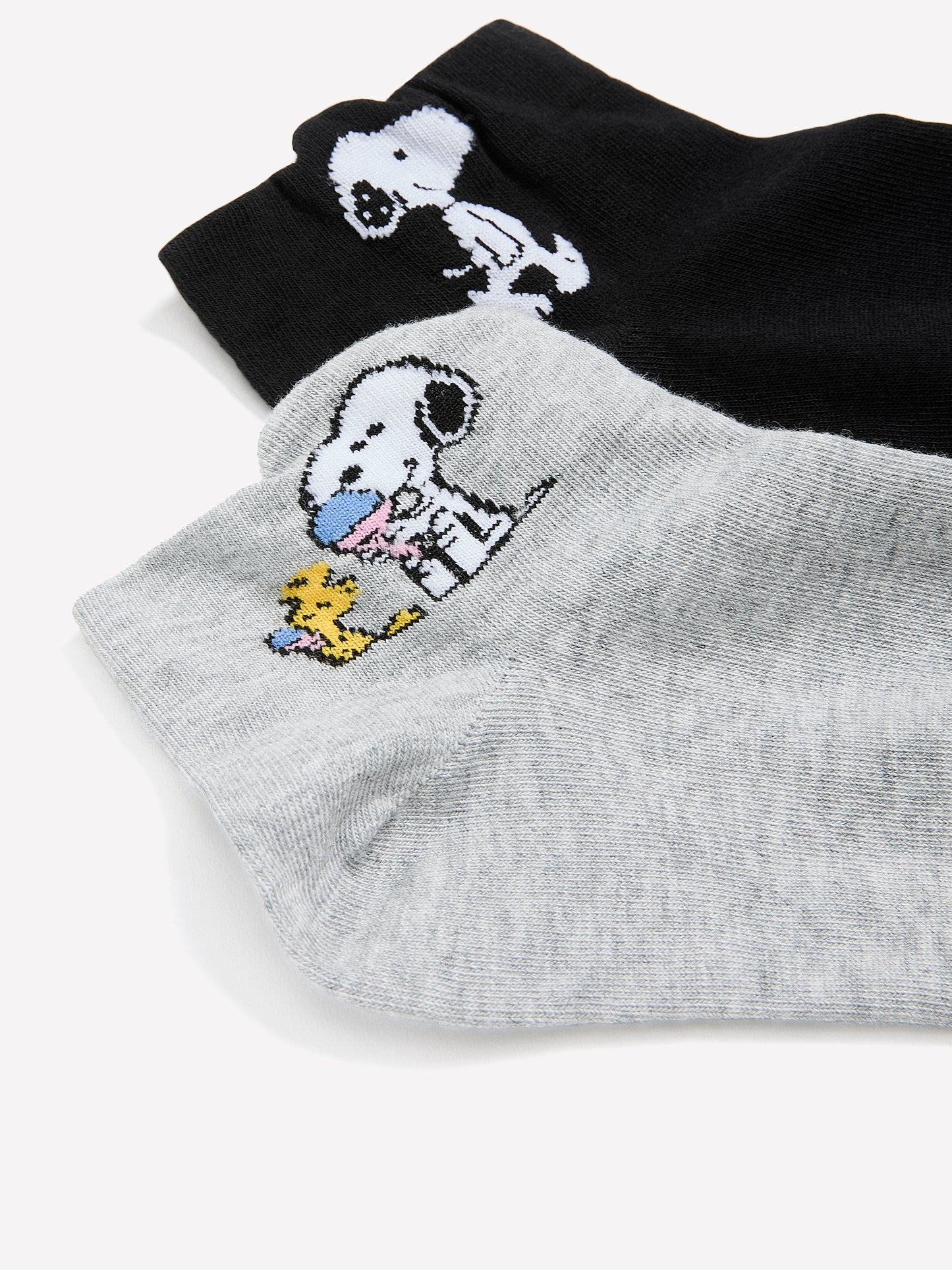 Chaussettes courtes de Snoopy, sous license, ens. de 2