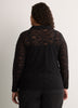 Straight-Fit Lace Polo Top