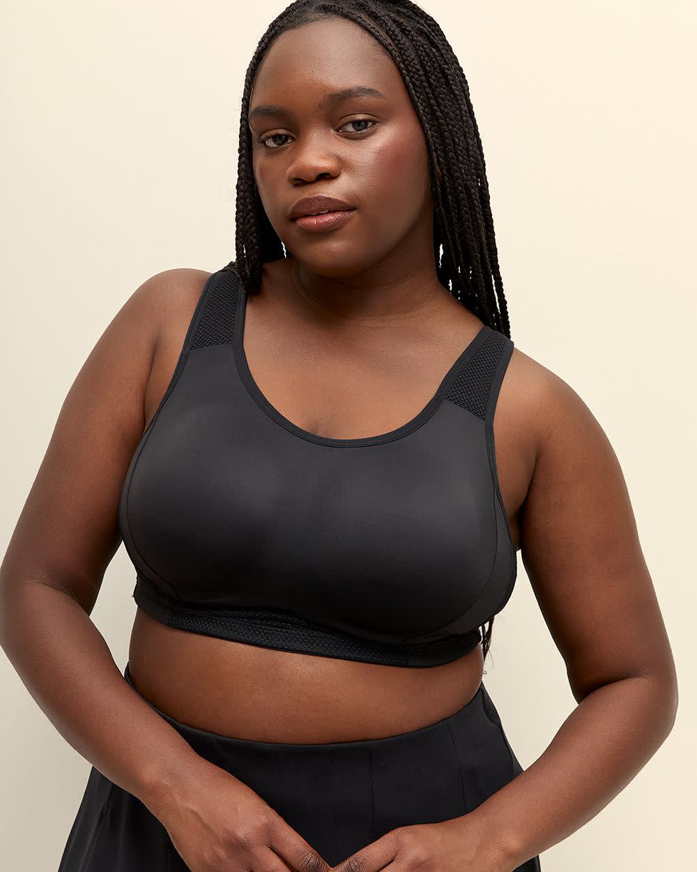 Black Low-Support Wireless Sports Bra - Active Zone