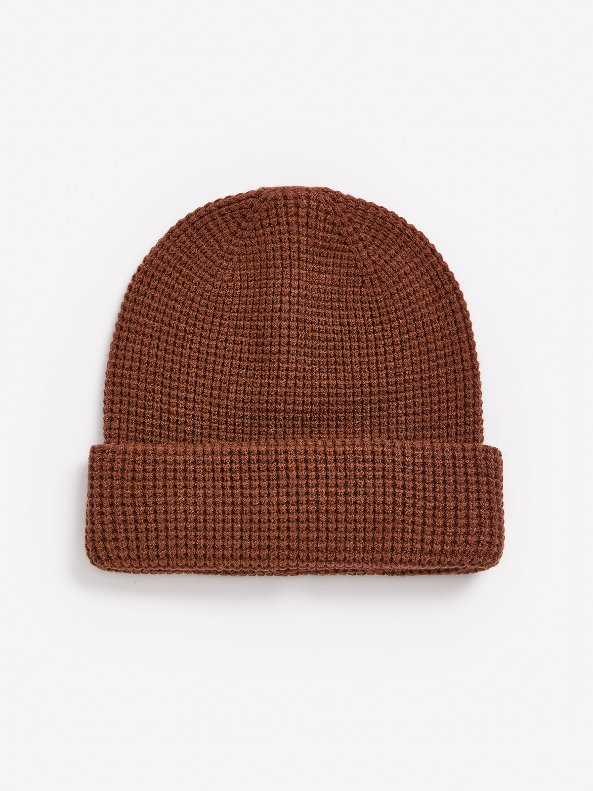Waffle Knit Cuffed Beanie