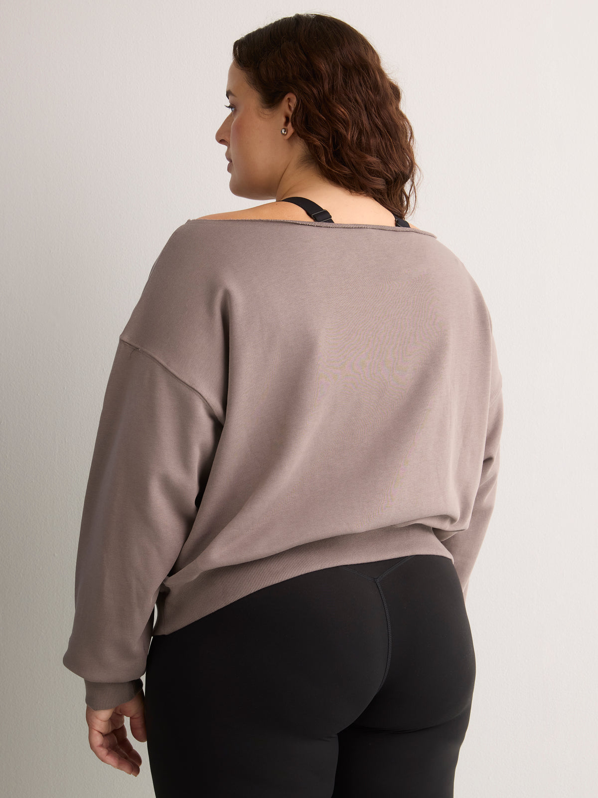 Off-Shoulder Year Round French Terry Sweatshirt - Fabletics