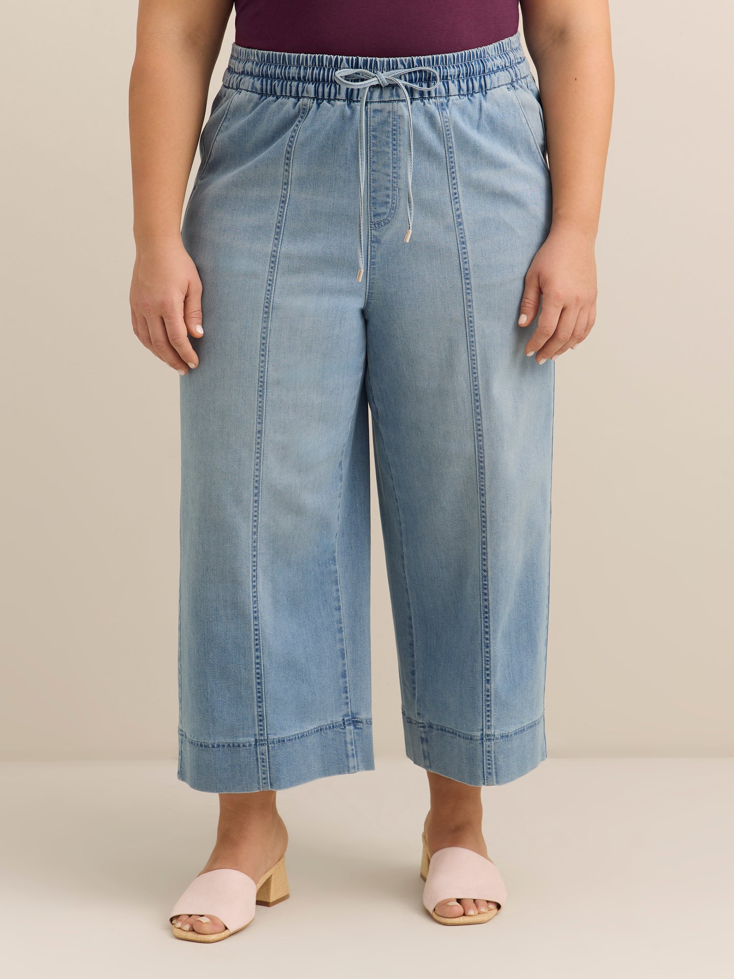 Jean court à jambe large et à taille mi-haute - d/C JEANS 