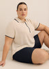 Blue Denim Knit Bike Short