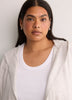French Terry Hooded Open Cardigan - Active Zone