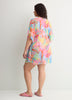 Floral Chiffon Caftan - Bleu by Rod Beattie