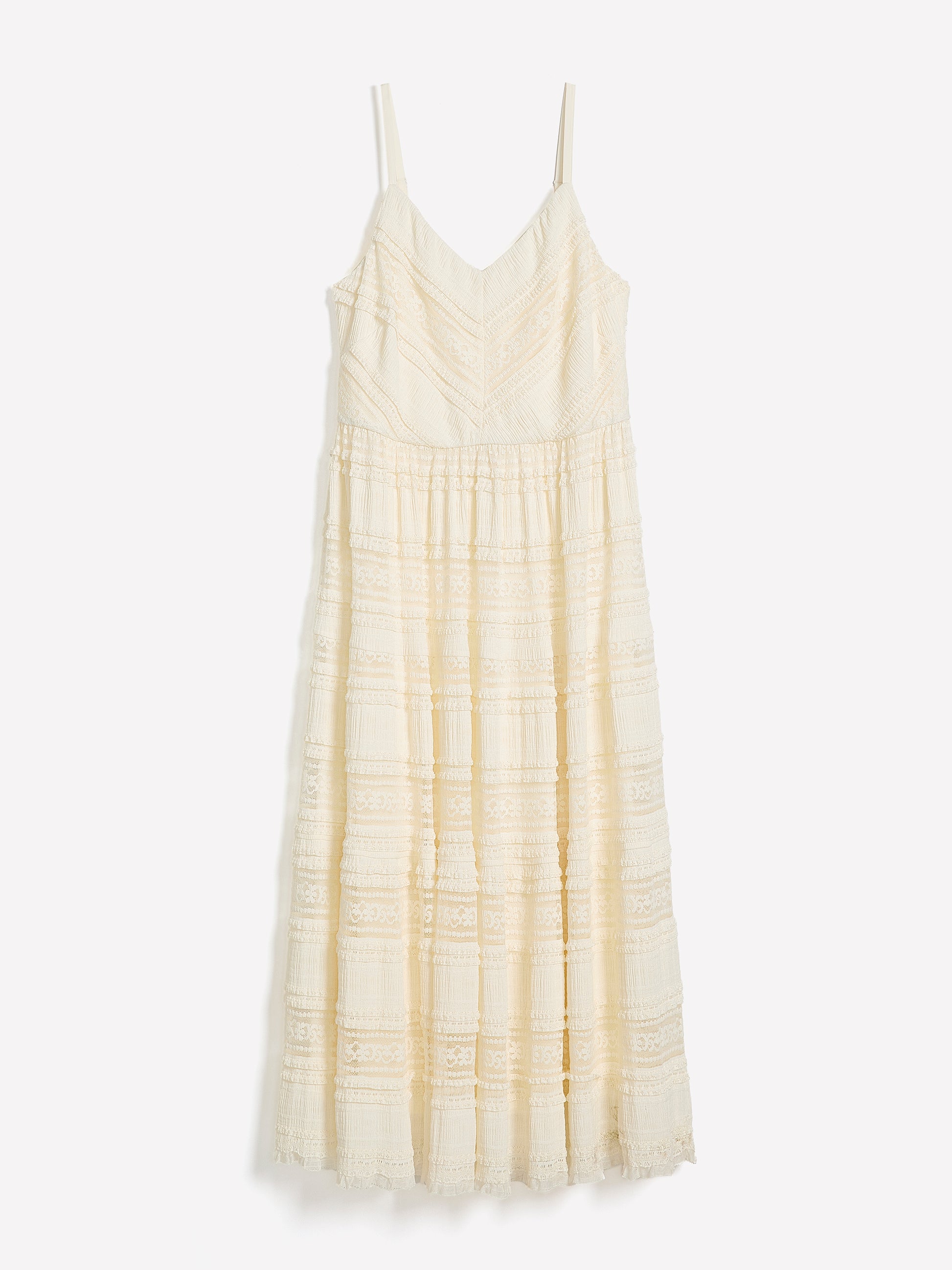 Sleeveless V-Neck Lace Maxi Dress - Addition Elle