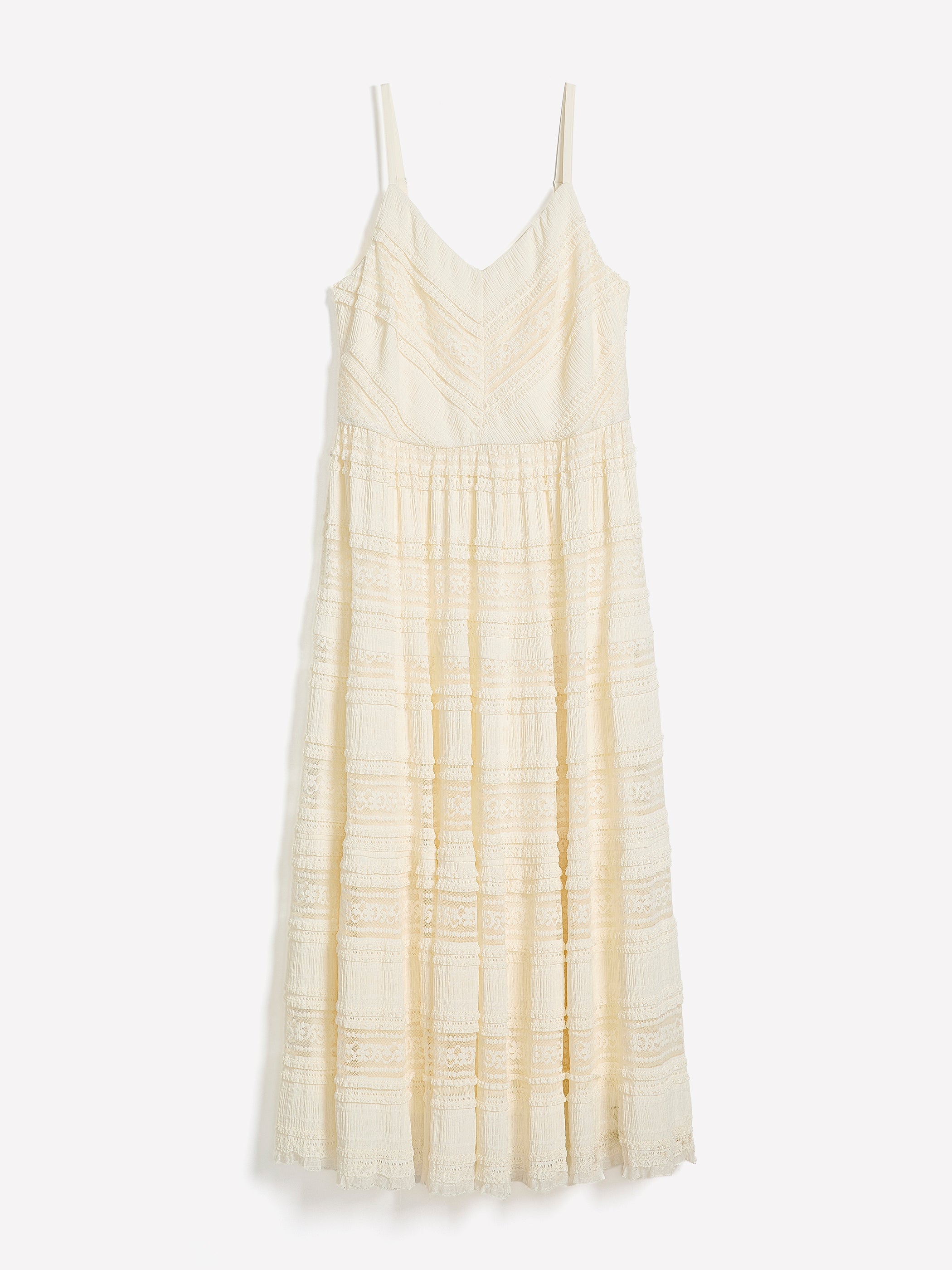 Sleeveless V-Neck Lace Maxi Dress - Addition Elle