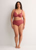 Second Skin, Red Unlined Underwire Matte Bra - tiVOGLIO