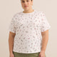 Boxy-Fit Printed Short-Sleeve Crew-Neck T-Shirt