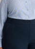 Petite, Navy Curvy Straight-Leg Savvy Pant