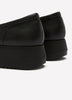 Wide Width, Zylah Vine Black Leather Wedge Loafer - Clarks
