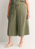 Cotton Pull-On Culotte Pant