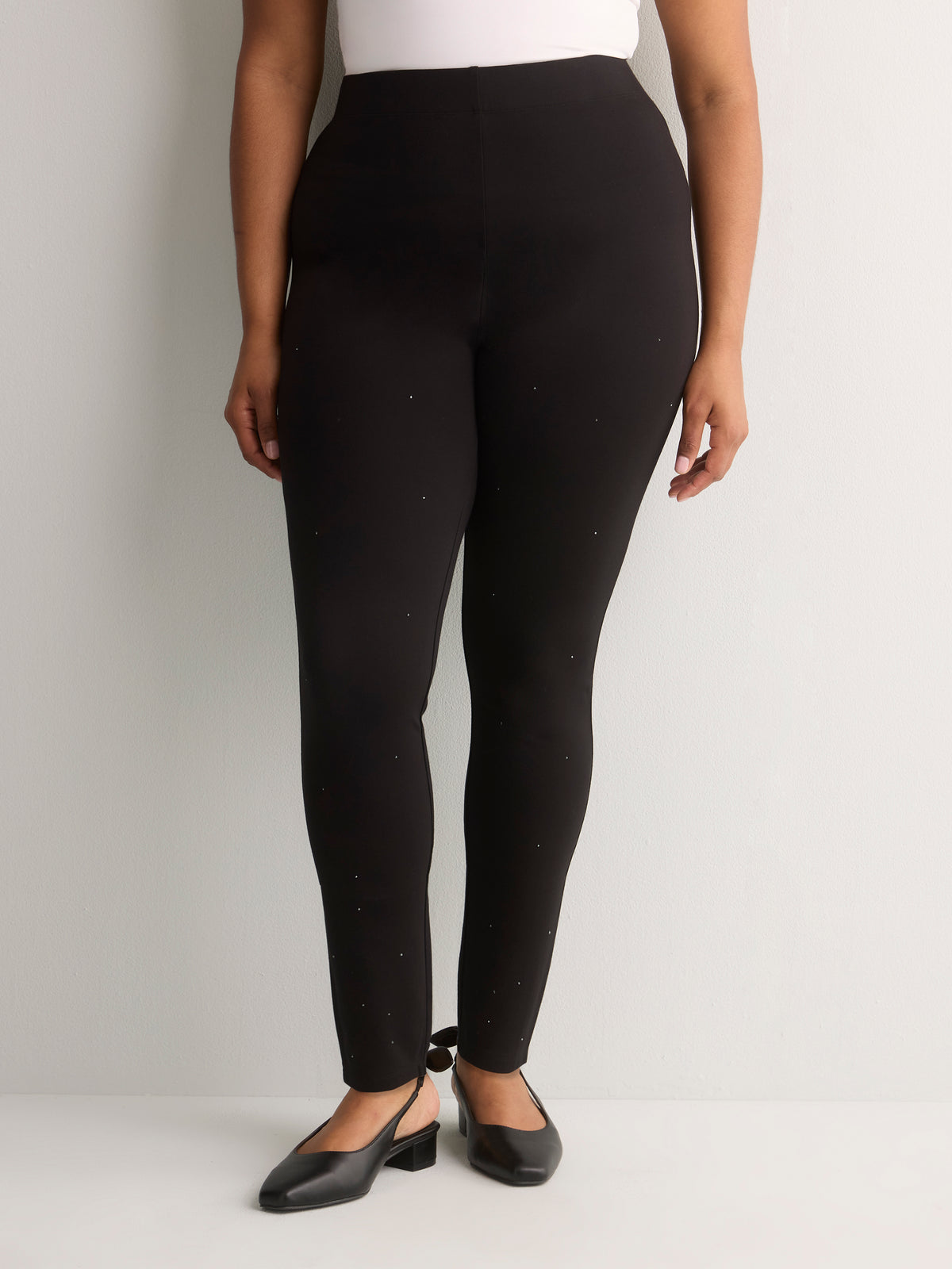 Responsible, Black Rhinestone Fashion Legging
