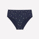 Blue High-Cut Cotton Blend Brief with Heart and Clover Print - tiVOGLIO