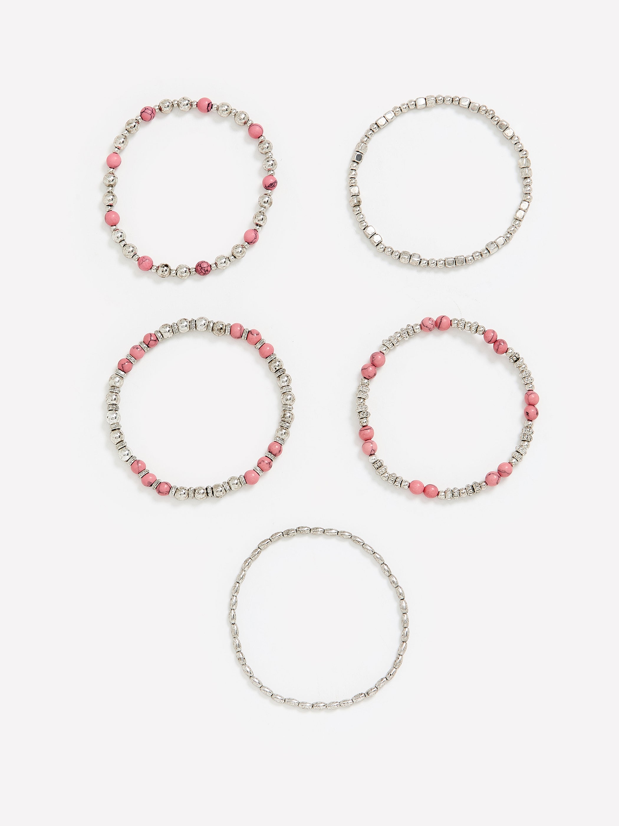 Bracelets élastiques à billes de style western, ensemble de 3